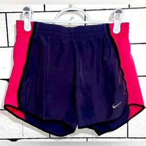Nike Dri-Fit Shorts Grey/Pink XS Lined Drawstring Waistband